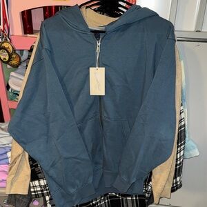 Universal Thread Blue Zip-Up Hoodie Sweatshirt